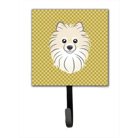 Jensendistributionservices Tan Checkered Pomeranian Leash or Key Holder MI1715729